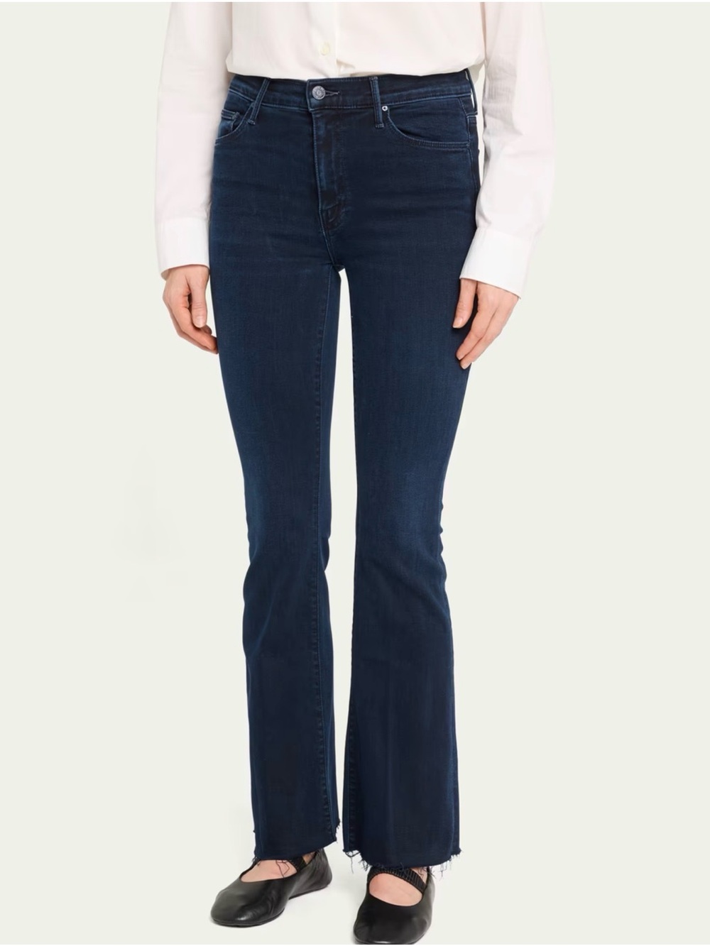 MOTHER The Hustler Ankle Fray Jeans